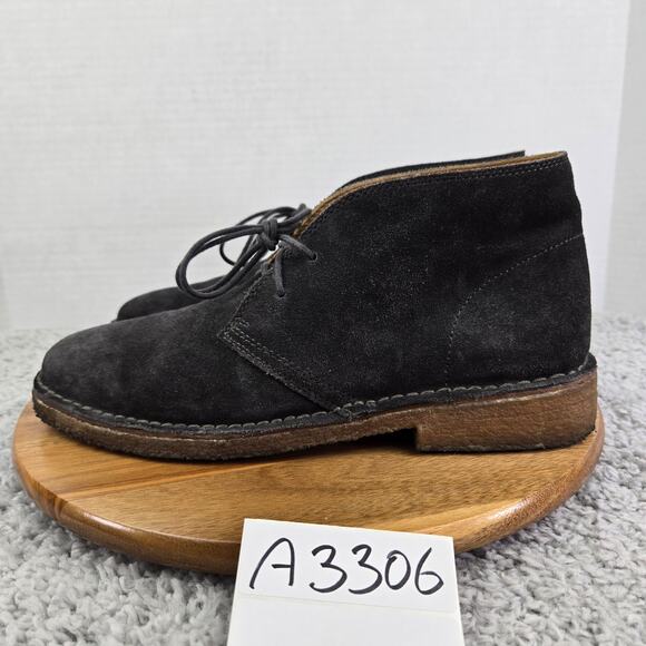 Polo Ralph Laruen Mens 9.5D King Bo Gray Suede Casual Crepe Sole Chukka Boot main image 12